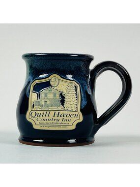 Studio Pottery Mug Gary Fox Hand Thrown Blue Stoneware Somerset PA